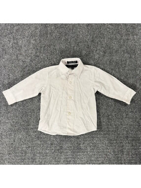 White Button Shirt 6-9M Baby Toddlers Andrew Fezza